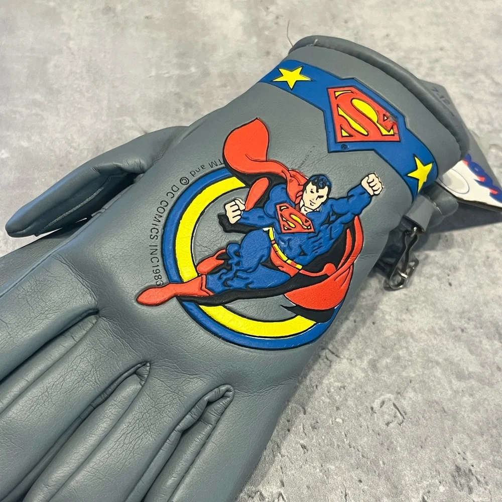 Superman DC Comics 1986 RARE kids boys gloves vintage